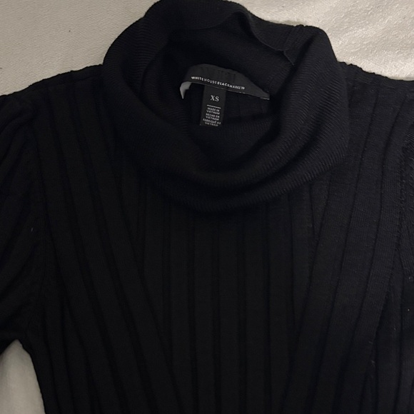 White House Black Market Turtleneck Ribbed Sweater - Picture 3 of 4